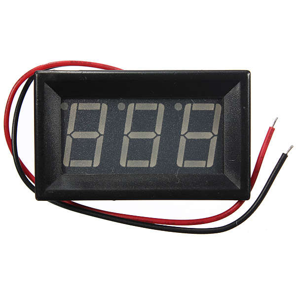 0.56 Inch 3-30V 5-120V LED Panel Voltage Meter 3 Digital Display Voltmeter
