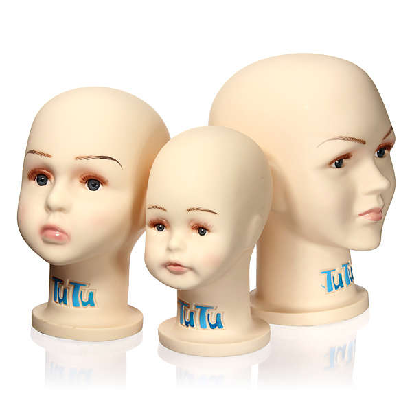Children Mannequins Manikin Head for Hats Wig Stand Model Display