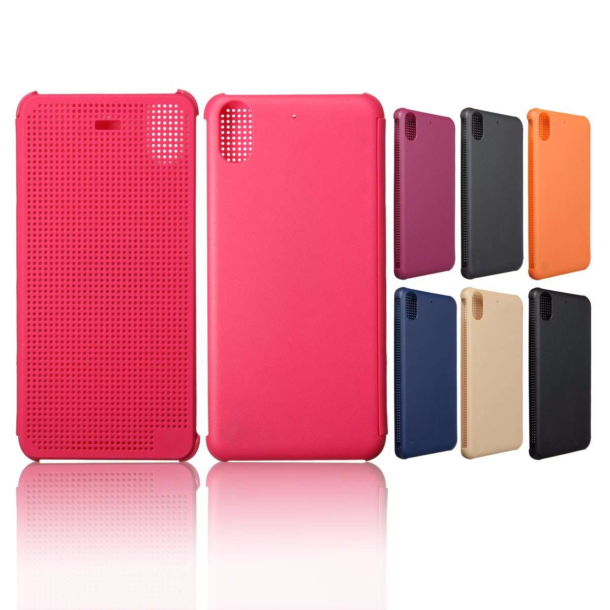 Ultra Slim Dot View Flip Smart Case Protective Cover for HTC Desire 626/626S