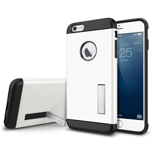 Tough Armor PC TPU Back Kickstand Case Protector For iPhone 6 Plus