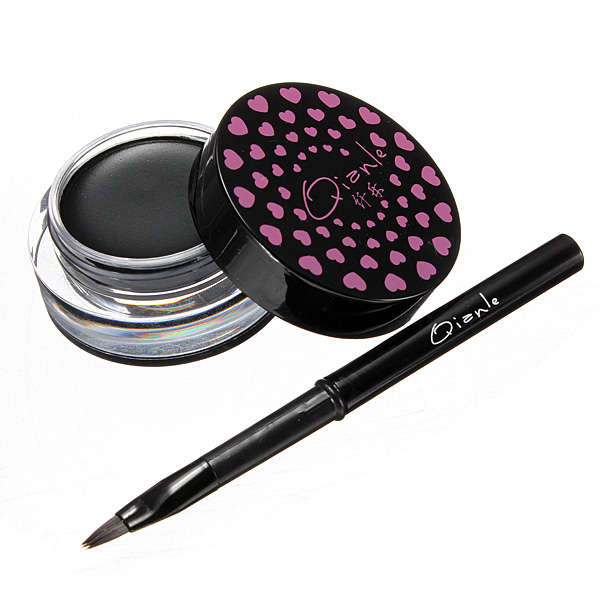 Soft Waterproof Long-lasting Eyeliner Gel Cream with Brush Makeup Set