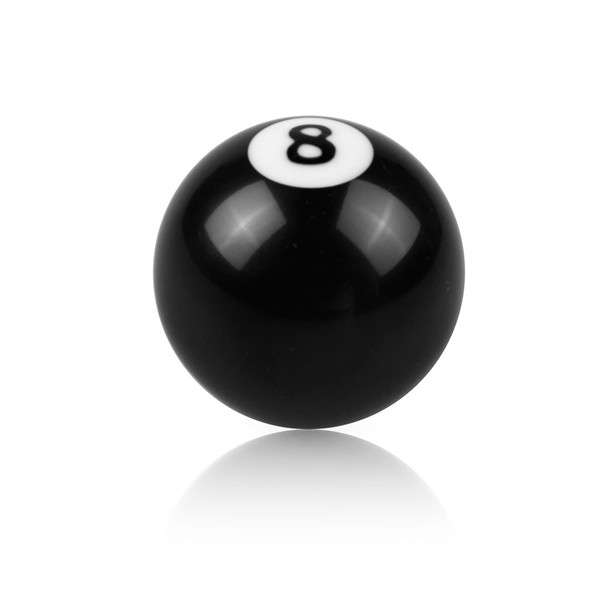 Black 8 Ball Billiards Gear Shift Knob Handle Head