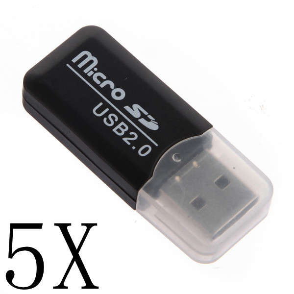 5 X Bolian 2.0 USB Card Reader TF Card Memory Stick Card
