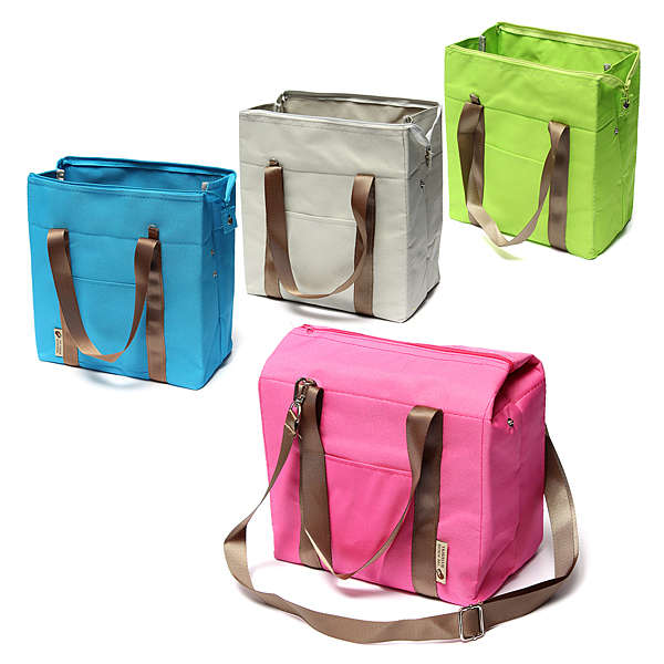 Thermal Insulated Waterproof Tote Shoulder Picnic Lunch Storage Bags