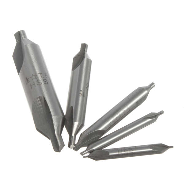 60 Degree Bit HSS Combined Center Drills Countersinks Set Tool
