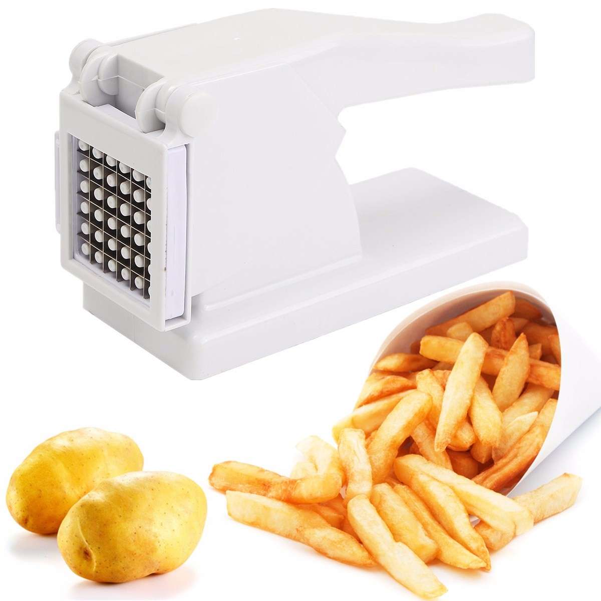 Kitchen Potato Chips Strip Cutting Cutter Machine Potatoes Slicer Chopper Dicer
