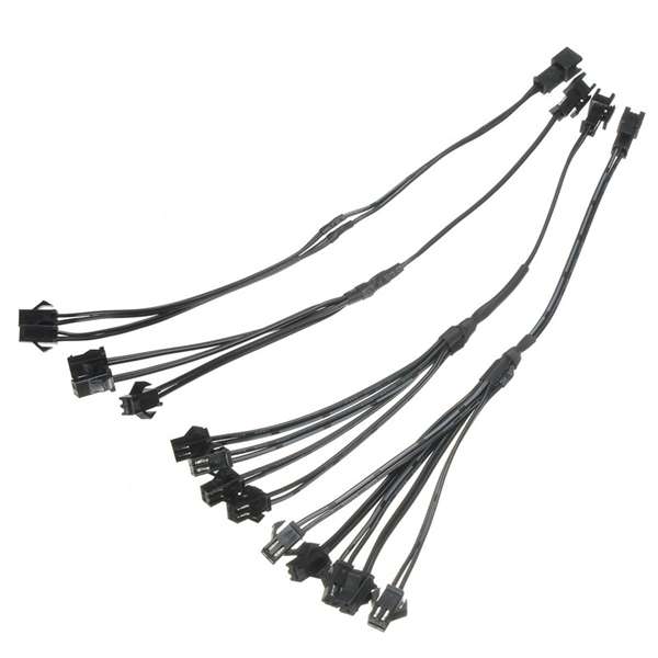 5/4/3/2 in 1 Splitter Cable for EL Wire Neon Strip Light Conected with Inverter