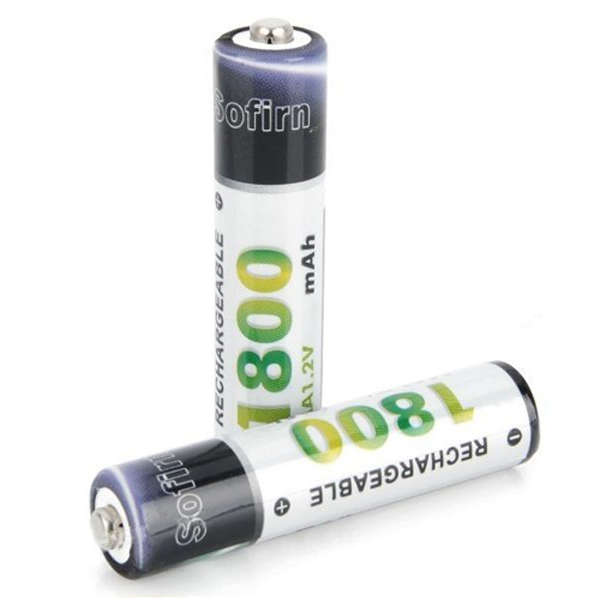 Rechargeable 1800mAh AAA Battery  2-Piece Pack