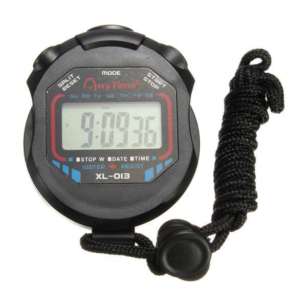 Waterproof Digital Chronograph Timer Stopwatch Counter Sports Watch