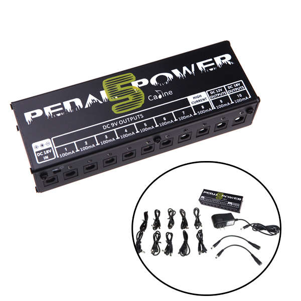 Caline CP-05 Guitar Effect Pedals Power Supply 8 Way DC 9V & 1 Way DC 12V & 1 W
