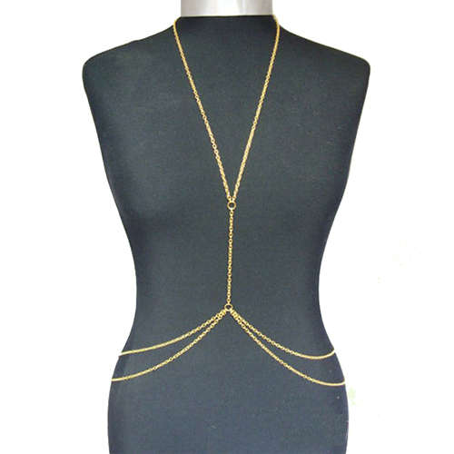 Sexy Bikini Crossover Beach Party Waist Belly Body Chain Necklace