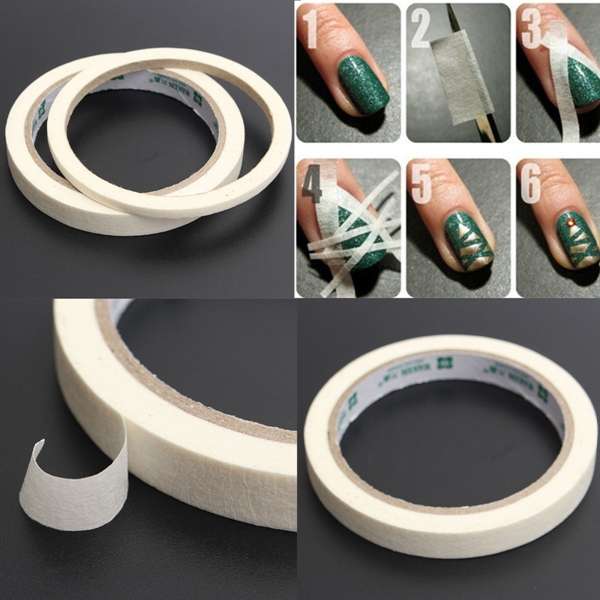 Nail Art Stripe Edge Tip Guides Manicure Tape Masking Stickers