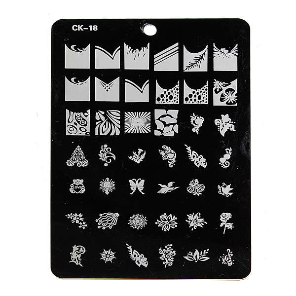 Nail Art Image Stamp Plates Polish Stamping Template Stencil DIY