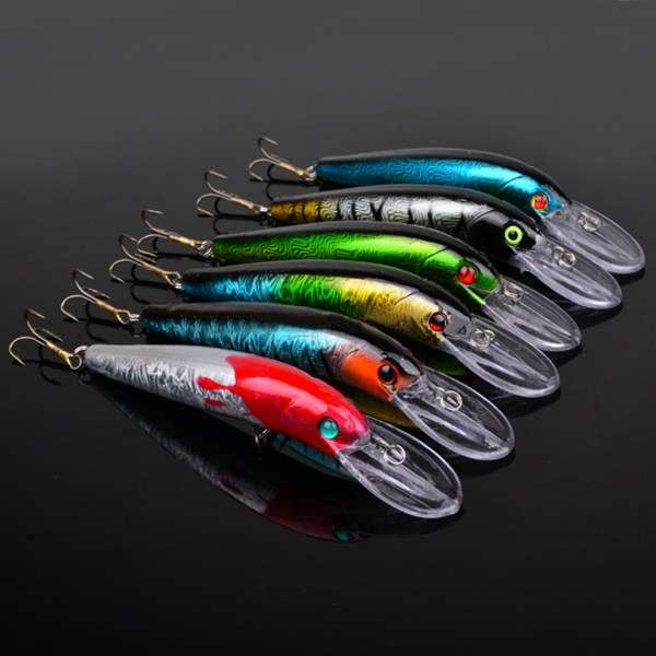 Proberos 6 PCs 17.2g 14.5cm Fishing Lure Minnow Bait Hard Lure Bait Fishing Tac