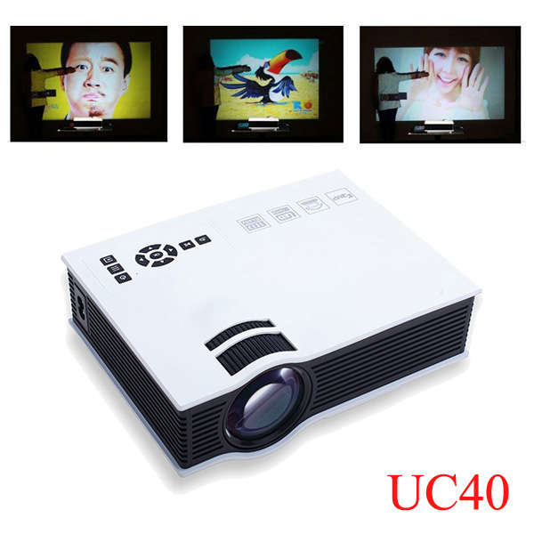 UC40 Home Cinema HD 800LM AV HDMI USB & SD Mini LED Projector