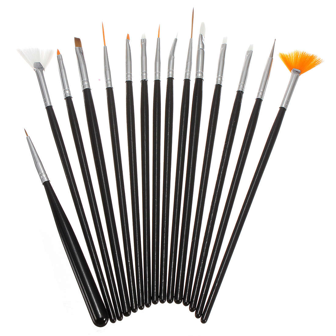 15PCS Nail art Design Gel pen Painting Tips Dotting Brush Set