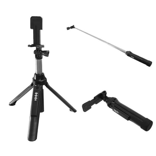 3 In 1 Wireless Bluetooth Selfie Stick Tripod Extendable Self-portrait Monopod