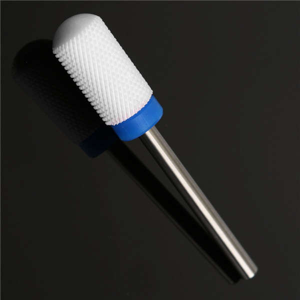 2.3mm  Electric Nail Grinding Machine Head Drill Bit Ceramic Round White Nail D