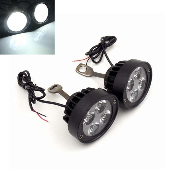 12V Motorcycle Super Light Waterproof  LED Headlight Rearview Mirror Lights Spo