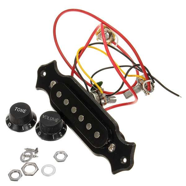Black Humbucker Double Rail Electric Guitar Pickup Parts