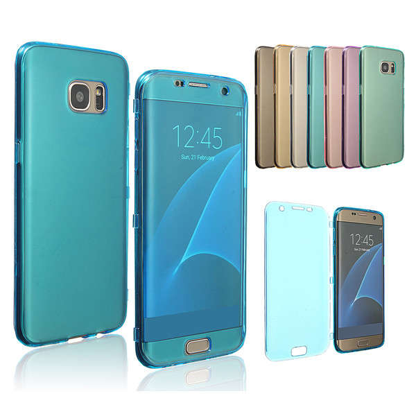 Flip TPU Soft Clear Case Cover For Samsung Galaxy S7 Edge