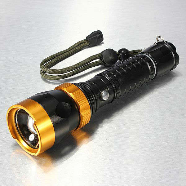12W XM-L T6 5Modes 1800LM Zoomable LED Flashlight 18650