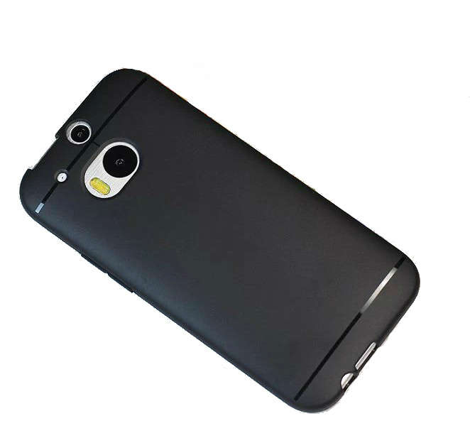 Colorful Pure Color TPU Back Case For HTC ONE M8