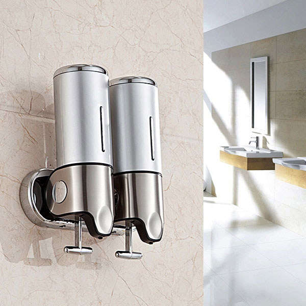Wall-mounted Manual Soap Dispenser Bathroom Liquid Soap Box