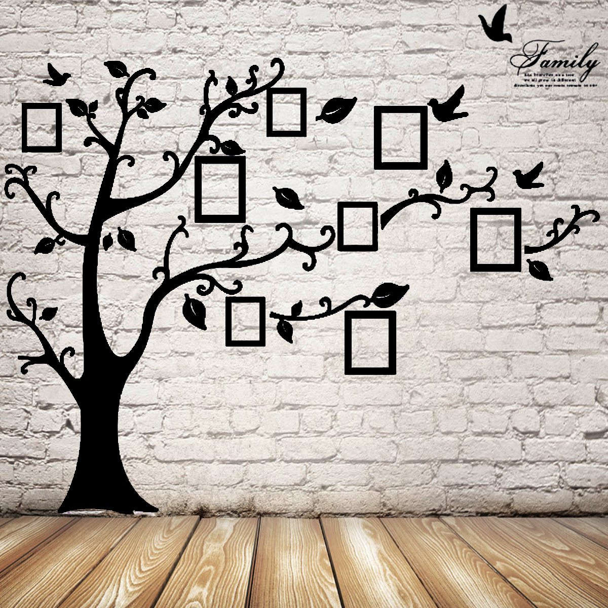 2.5M Removable Memory Tree Picture Frames Wallpaper Photo Wall Stickers Decor B