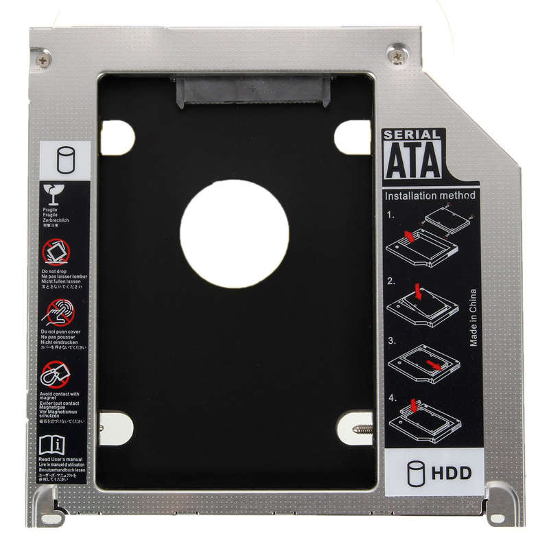 Apple MacBook Pro A1278 A1286 A1297 2nd 9.5mm SATA HDD SSD Caddy Adapter Bay
