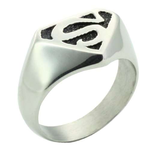 PigGege Pi Gege steel ring | Superman Ring | Fashion Jewelry RG0606 (7 #) ..