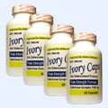 4 Pack Ivory Caps **BEST VALUE**- Maximum Potency Glutathione 1500 "Skin Whitening" Complex