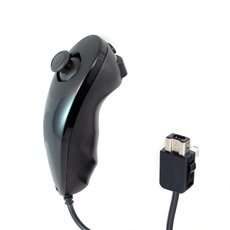 AMO Black Nunchuck Controller For Nintendo WII
