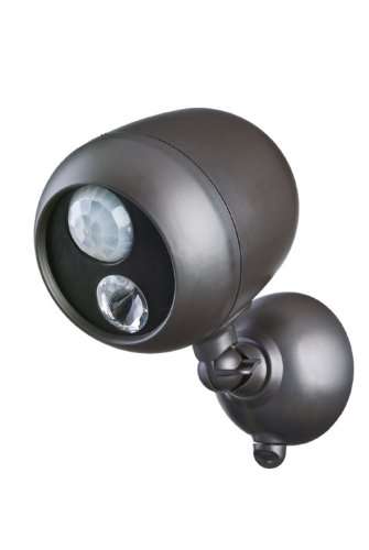 Wireless LED Spotlight with Motion Sensor and Photocell - Weatherproof - Battery Operated - 140 Lume