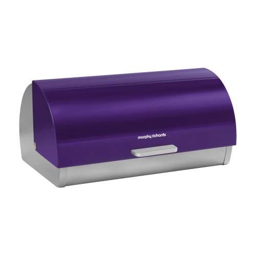 Morphy Richards 46243 Roll Top Bread Bin - Plum