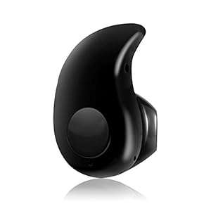 Sunvito Smallest Mini Wireless Bluetooth 4.0 Headphones Smart Invisible Earphones with mi (Black)