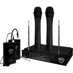 NADY-PRO SOUND Nady Encore-Duet Wireless Microphone System<br>NADY ENCORE DUET 2 CHN WIRELESS 2 OMNI