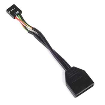 Silverstone Tek Internal 19-Pin USB3.0 to USB2.0 Adapter Cable (G11303050-RT)..