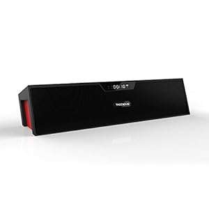 TECEVO T7 Bluetooth Wireless Speaker 10W RMS With Passive Subwoofer Multi-functiona (T7 - Black)