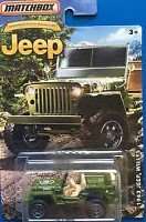 MATCHBOX LIMITED EDITION JEEP ANNIVERSARY EDITION GREEN 1943 JEEP WILLYS DIE-CAST