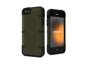 Cygnett Workmate Apple iPhone 5 Case with Dual Protection Material. Included Screen Prote (Green)