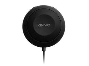 Kinivo BTC455 Bluetooth Hands-Free Car Kit for Cars with Aux Input Jack (3.5 mm) - Supports apt