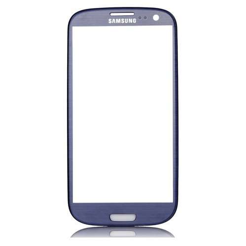 Original Samsung Galaxy S3 SIII Pebble Blue Front Glass Replacement - D&R electronix