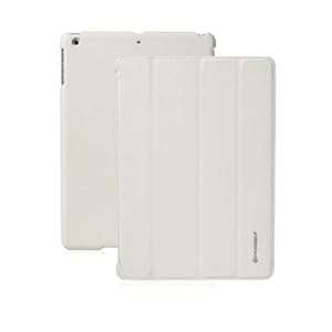 Invision iPad Air Smart Case Cover - Front and Back Protection With Magnetic Auto Wake/Sl (White)