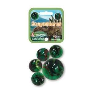 Mega Marbles - STEGOSAURUS Marbles  (24 Player Marbles & 1 Shooter)