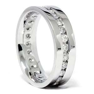 **R45000**6MM 1.25CT Real Diamond Channel Set Eternity Ring Wedding Band Anniversary