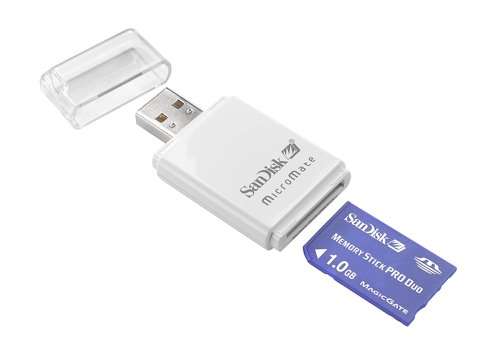 Sandisk MSPD 1GB W/ MicroMate Reader Bundle