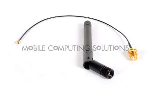 Mini PCIe Wifi Antenna Kit 3Dbi RP-SMA Antenna + 20cm U.fl/IPEX to Bulkhead RP-SMA Pigtail