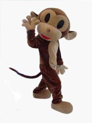 MONKEY ORANGUTAN GORILLA MOUTH OPEN MASCOT COSTUME