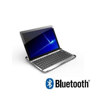 Samsung Galaxy Tab 10.1 Aluminum Case Cover 2-in-1 Bluetooth Wireless Keyboard with Built-in Keyboar